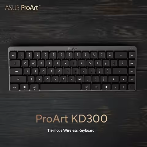 ASUS ProArt KD300 Mechanical Keyboard Tri-Mode Wireless RX LP Low Profile Optical Red Axis Keyboard 