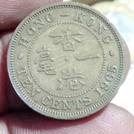 Coin Hongkong 10 cent 1965H
