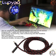 LUOYAO1 Chat Adapter Cable, 3.5mm 270cm/8.9ft Chat Link Cable, Flexible Plug and Play Audio Cable fo