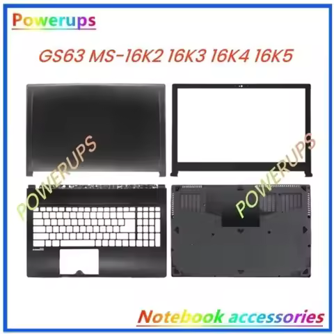 Laptop Top/Back Bezel/Frame Upper/Palmrest Bottom Case/Cover A/B/C/D Shell /Hinge For MSI GS63 MS-16