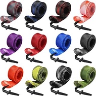 Woanger 12 Pcs Fishing Rod Sleeve Socks Covers 7ft Lengthen Braided Mesh Rod Protector Fishing Tools