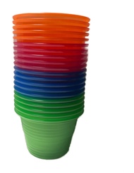 Plastic Power Bomber Shot Cups or Jager Blaster Bomb Glasses (20 Pack, Assorted Neon - Soft Plastic)