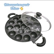 (keluargastore) teflon takoyaki dorayaki snack maker 19 holes