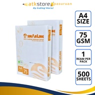 Sinarline A4 HVS Paper 75g 500 Sheets A4 Printed & Photocopy Paper/ - 75 Grams