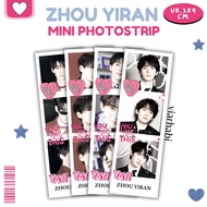 [3x9CM] MINI PHOTOSTRIP ZHOU YIRAN ACTOR CDRAMA BLACK N WHITE EDITION