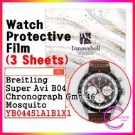 Protective Sticker For Breitling Super Avi B04 (3 sheets) / YB04451A1B1X1 / Scratch & Contamination 