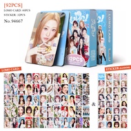92pcs Hearts2Hearts H2H RUDE Lomo Cards FOCUS Album The Chase Stickers Pretty Please Butterflie Phot