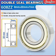 C.M. 8mmx22mmx7mm High Speed Sealed Miniature Bearings Model 608ZZ