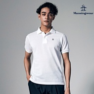 【MUNSINGWEAR 企鵝】男款日本製基礎短袖POLO棉衫-白色,3L
