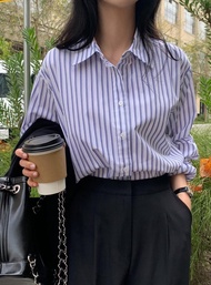 95257 Casual Long Sleeve Striped Shirt