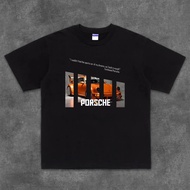 PORSCHE Racing Pattern Black Short Sleeve, 911,718,992 Car Club Customized Cotton T-Shirt
