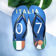 女款國家隊足球紀念夾腳拖鞋 軟Q止滑耐磨人字拖鞋義大利