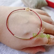 Lucky us10k gold and 71 string jewelry bracelet