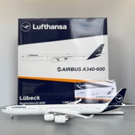 Hensa Airlines A340-600 1: 400 D-AIHF Alloy Airliner Model with Bracket with Hanging