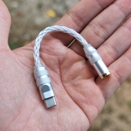 High quality usb C to 3.5mm cable for headphones.