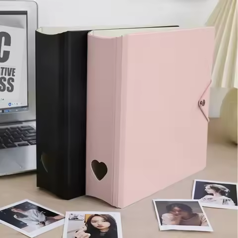 A5 Macaron Color Hollow Album New PP Photocard Binder Photo Collect Photo Folder Card Storage Album 