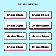 Rush Bulk Photo Printing 2R 3R 4R 5R 50pcs 100pcs