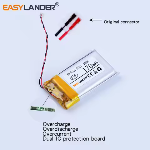 Easylander Replacement 3.7V 170mAh li-Polymer Li-ion Battery For SONY MP3 NW-E002 NW-E003 NW-E005 Or