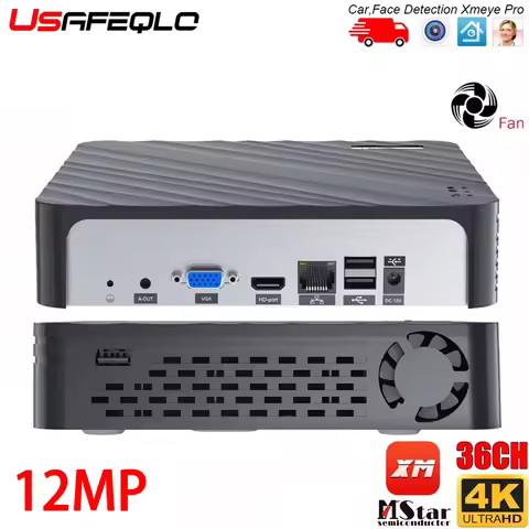 H.265 Max 12MP Output CCTV NVR 10CH 16CH 32CH 36CH 4K/12MP Security Video H.265 Motion Detect P2P CC
