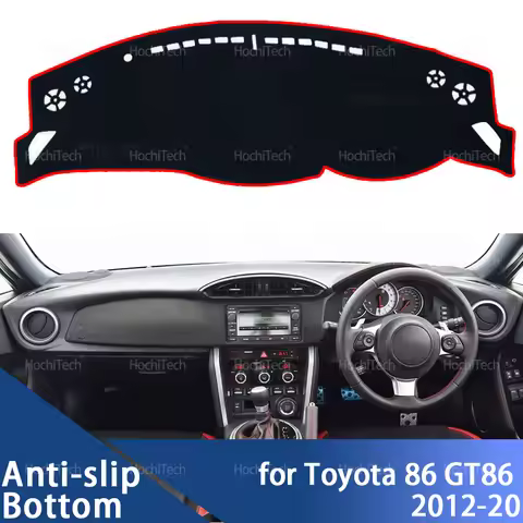 Dashboard Cover Avoid Light Pad Sun Shade Anti-UV Carpets Non-Slip Mat For Toyota 86 GT86 ZN6 Scion 