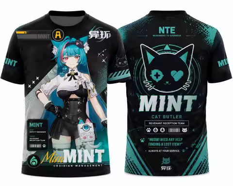 Neverness To Everness NET、NANANALY、CHIZ、LACRIMOSA、SHINKU、MINT、HATHOR 3D Flower Men's T-shirt and Wom