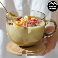 Cereal smoothie cup, premium amber glass smoothie cup, capacity 440ml