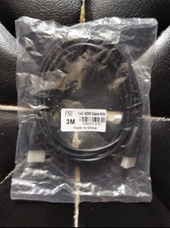 100%新 HDMI 線3米, 電視機天線5米, 紅黃白音響線