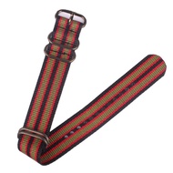 สายนาฬิกาผ้าไนล่อนลาย NATO 18Mm 20Mm 22Mm 24Mmอุปกรณ์เสริมสายรัดข้อมือสำหรับผู้ชาย