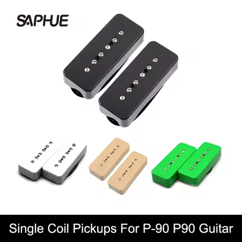 Single Coil Soap Bar Pickups For P-90 P90 Guitar Black/White/Ivory/Green Guitar Parts