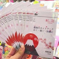 日本docomo 8天原生卡