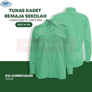 BAJU UNIFORM PANDU / TUNAS PUTERI REMAJA KANAK-KANAK LENGAN PANJANG  / Girls Scout Shirt Long Sleeve (Size: 14 - 24)