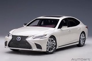 1/18 AUTOART 78866 LEXUS LS 500h (SONIC WHITE METALLIC/CRIMSON & BLACK INTERIOR) (78866)