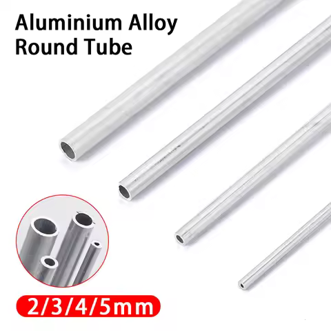 Aluminium Pipe 1pcs 6063 Aluminium Pipe OD 2-5mm Inner Length 300mm Thickness 1mm Straight Round Alu
