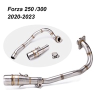 Motorcycle Forza300 Forza250 2020-2023 Exhaust Elbow Pipe Plug & Play Manifold Piping