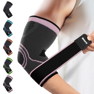 Rakiie Elbow Compression Sleeve 2 Pack, Elbow Brace for Tendonitis and Tennis Elbow, Pain Relief Elb