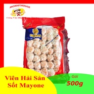 Khay 500g Hải Sản sốt mayonaise Ôngon ( Cốm đỏ NSG Ngon)