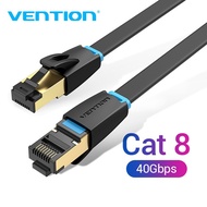 Vention CAT8 Ethernet Cable High Speed 40Gbps 2000MHz SFTP Internet Network Flat Cable RJ45 Connecto