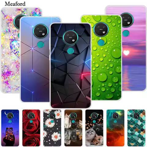 For Nokia 7.2 Case Nokia 6.2 Luxury Silicone TPU Soft Back Cover Phone Case For Nokia 7.2 Funda TA-1