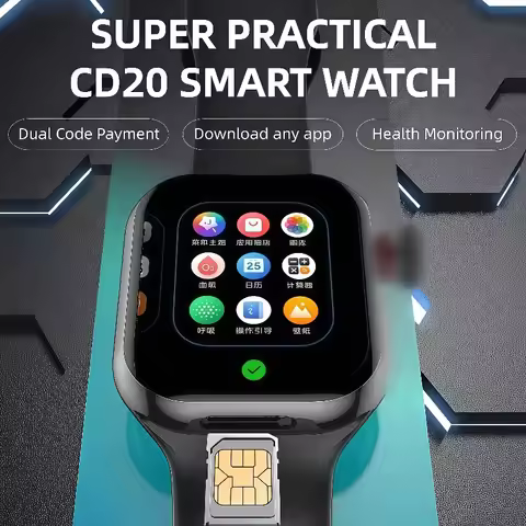 CD20 Smart Watch 5G Android 10.0 Smartwatch With 180° Rotary Camera GPS WIFI HealthSmartwatch