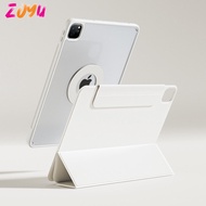 Zoyu เคส iPad ที่ถอดออกได้ 720 ° รองรับแนวนอนและแนวตั้งสำหรับ iPad Pro 11 นิ้วเคส เคส ipad air 4 iPad Air 5 เคสมินิ 6 เคสไอแพด gen 9 gen 8 gen 7 Case HD แผงด้านหลังอะคริลิค (ไม่มีช่องใส่ดินสอ)