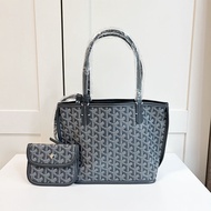 กระเป๋า Goyard 2023ใหม่กระเป๋าผู้หญิงความจุเล็กกลางใหญ่กระเป๋าทรงสี่เหลี่ยมมีหูหิ้วสะพายไหล่ Y พิมพ์ตัวอักษรกระเป๋าสำหรับคุณแม่พกพาสะพายไหล่