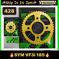 428 SYM VF3i 185 Gold Harden Sprocket ORIGINAL AJI RACING VF3i185 FXR150 14T 15T 33T 34T 35T 36T Spo