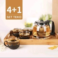 Teko set hc 5 in 1/water jug 5 in 1 hc/teko set hc/set gelas murah/teko set murah/kado/bingkisan mur