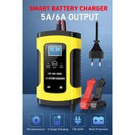 12V 5A Smart Battery Charger | 3-Stage Auto Charging | Car Motorcycle AGM GEL Wet EFB Battery Mainta