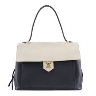 【日本直送】路易威登 LOUIS VUITTON Lockme MM 托特包 M50191 小牛皮 黑/米白 DU0185 女性【二手】