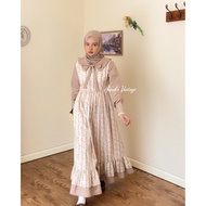 KATUN Himeka Vintage - Viviana Dress - Coquette Cottagecore Dress - Vintage Dress - Cotton Dress
