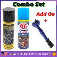 APIDO STP HEAVY DUTY Chain Lube Spray Rantai Minyak OIL HD LUBRICANT SPRAY BRUSH BERUS SAMA STP EX5 LC135 Y15ZR RS150