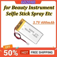 602040 3.7V 400mAh Polymer Lithium LiPo Rechargeable Battery for Bluetooth Headset Beauty Instrument