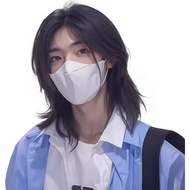 Wolf-cut wig, short hair, loose hair, stylish, men's boy, layered wig, natural wig, everyday use, lo