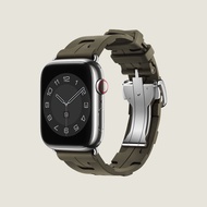 สายนาฬิกายางฟลูออรีน ใช้ได้กับ Apple Watch Ultra 3 Herms iWatch S11 Apple Kilim Smartwatch Band Univ